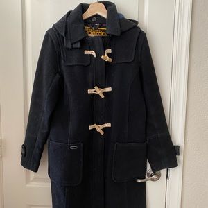 Superdry black coat
